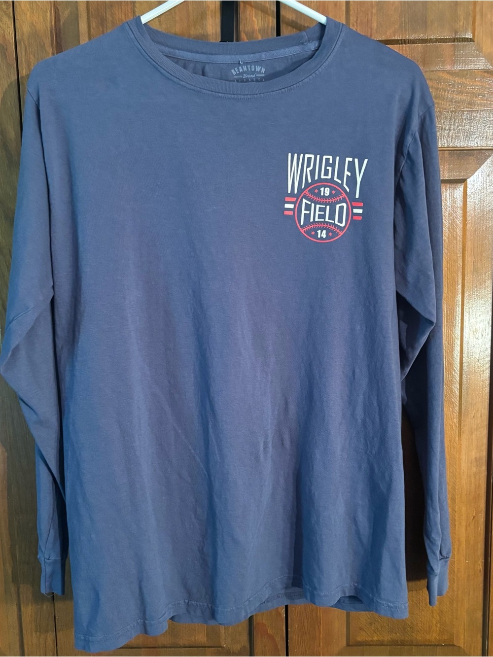 Chicago Cubs Wrigley Field "1914" Navy crew neck long sleeve tee